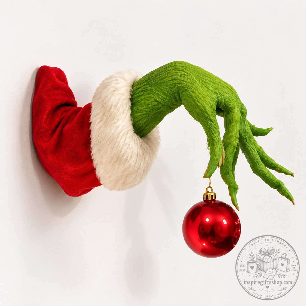 Grinch Christmas Ornament Wall Mount – Funny Green Hand Holiday Decor | Whimsical Grinchmas Ornament Holder 4 Grinch Christmas Ornament Wall Mount – Funny Green Hand Holiday Decor | Whimsical Grinchmas Ornament Holder