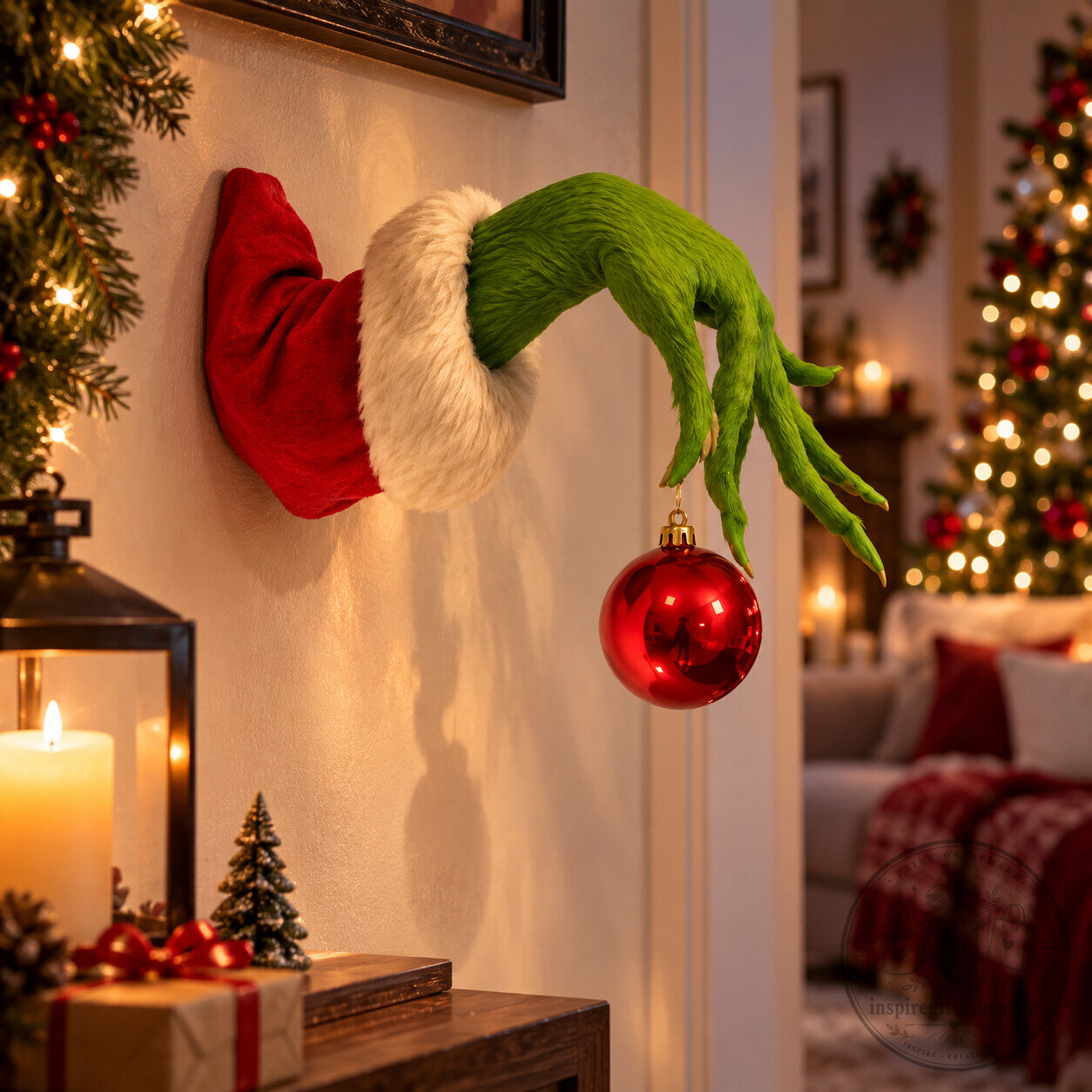 Grinch Christmas Ornament Wall Mount – Funny Green Hand Holiday Decor | Whimsical Grinchmas Ornament Holder 5 Grinch Christmas Ornament Wall Mount – Funny Green Hand Holiday Decor | Whimsical Grinchmas Ornament Holder