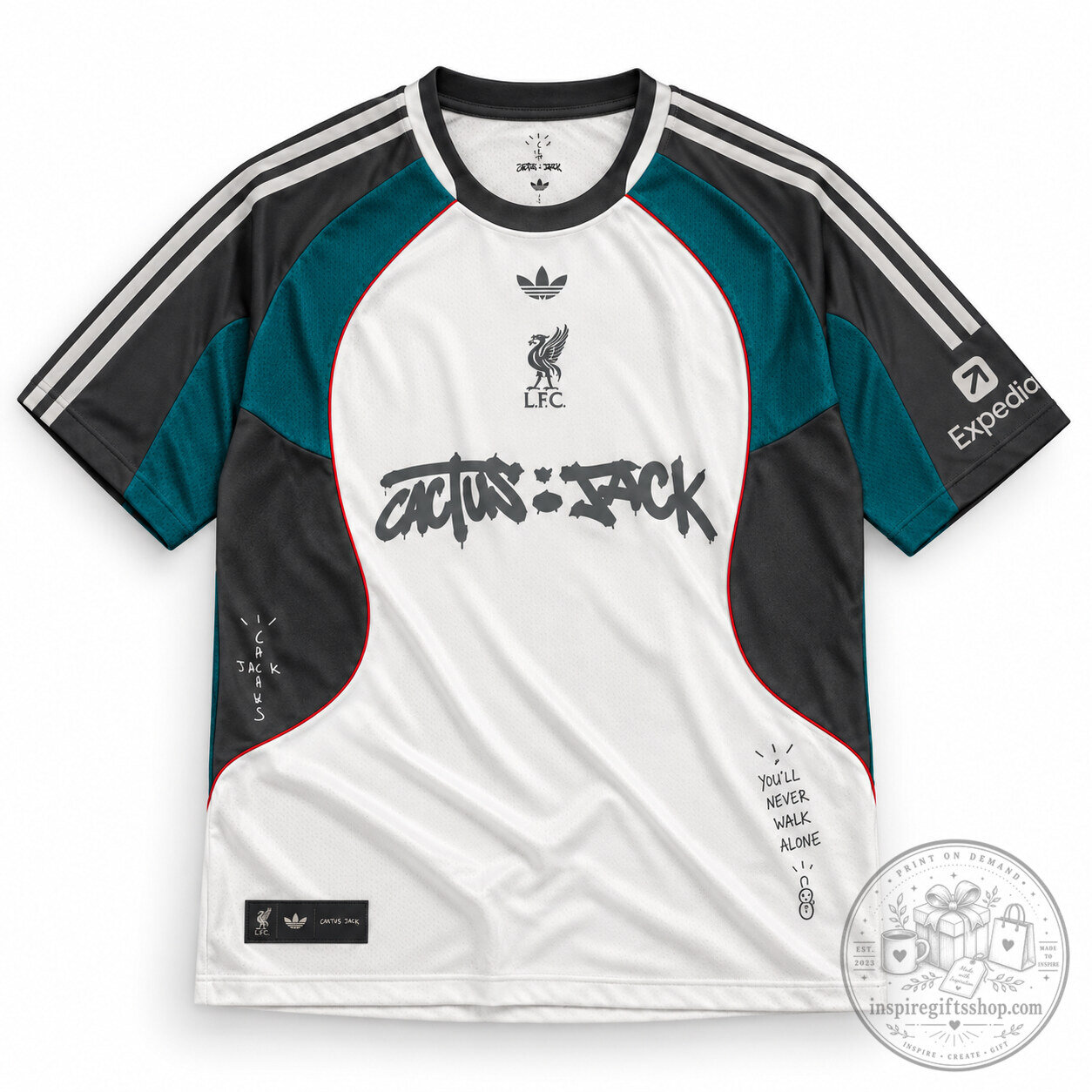 Cactus Jack x Liverpool Retro Jersey – Travis Scott Inspired Football Top | Vintage Reds Streetwear Fanwear
