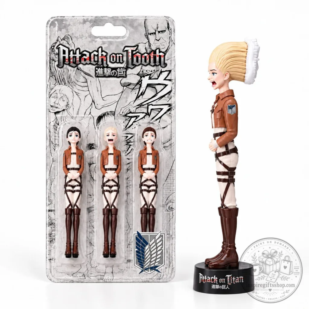 Attack on Titan Parody Toothbrush Set 2026 – Anime Bathroom Gift Titan Inspired Novelty Dental Set Attack on Titan Parody Toothbrush Set 2026 – Anime Bathroom Gift | Titan Inspired Novelty Dental Set