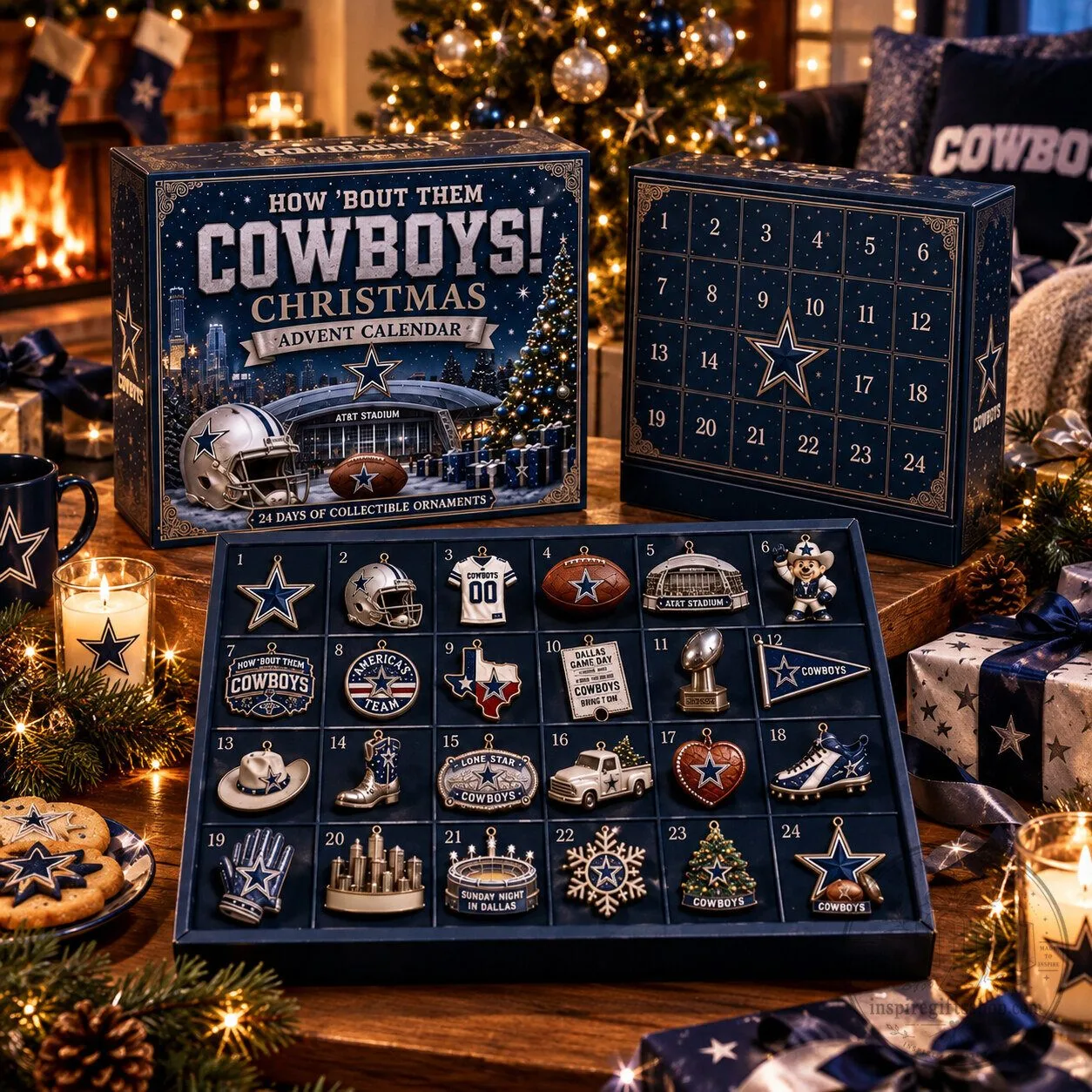 Dallas Cowboys Advent Calendar 2026 – 24 Day Christmas Countdown Gift | NFL Football Fan Holiday Collectible 5 Dallas Cowboys Advent Calendar 2026 – 24 Day Christmas Countdown Gift | NFL Football Fan Holiday Collectible