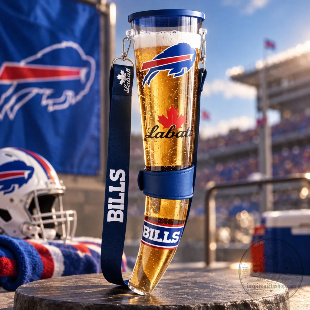 Labatt Beer Horn Buffalo Bills 2026 – Bison Horn Inspired Drinking Vessel Bills Mafia Game Day Collectible Labatt Beer Horn Buffalo Bills 2026 – Bison Horn Inspired Drinking Vessel | Bills Mafia Game Day Collectible