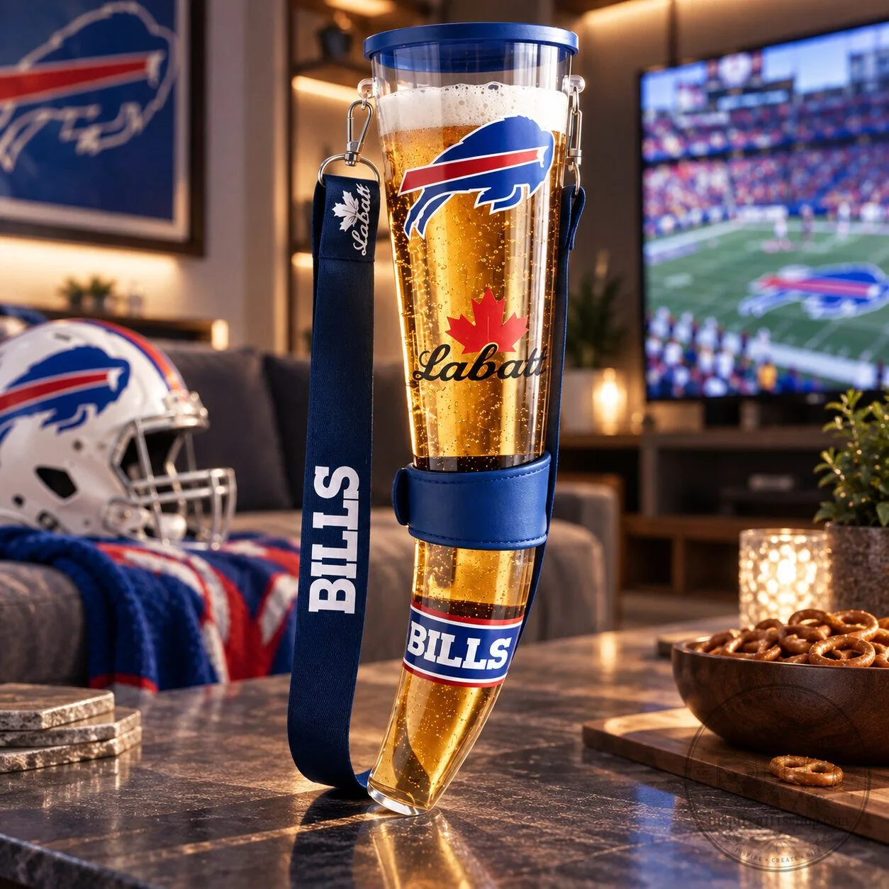 Labatt Beer Horn Buffalo Bills 2026 – Bison Horn Inspired Drinking Vessel | Bills Mafia Game Day Collectible 5 Labatt Beer Horn Buffalo Bills 2026 – Bison Horn Inspired Drinking Vessel | Bills Mafia Game Day Collectible