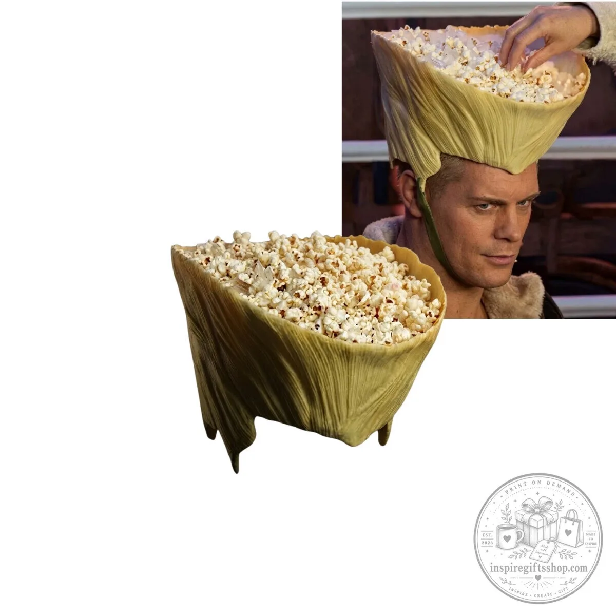 Cody Rhodes Guile Street Fighter Wearable Popcorn Bucket 2026 – AMC Exclusive Movie Collectible | Funny Gaming Fan Gift