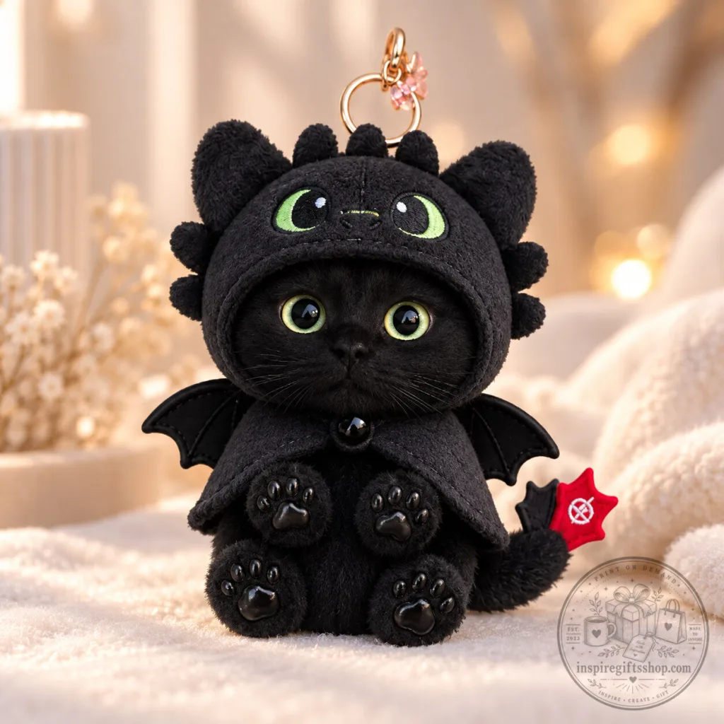 Black Cat Toothless Inspired Plush Keychain 2026 – Cute Dragon Hoodie & Cape Bag Charm Kawaii Fantasy Gift Black Cat Toothless Inspired Plush Keychain 2026 – Cute Dragon Hoodie & Cape Bag Charm | Kawaii Fantasy Gift