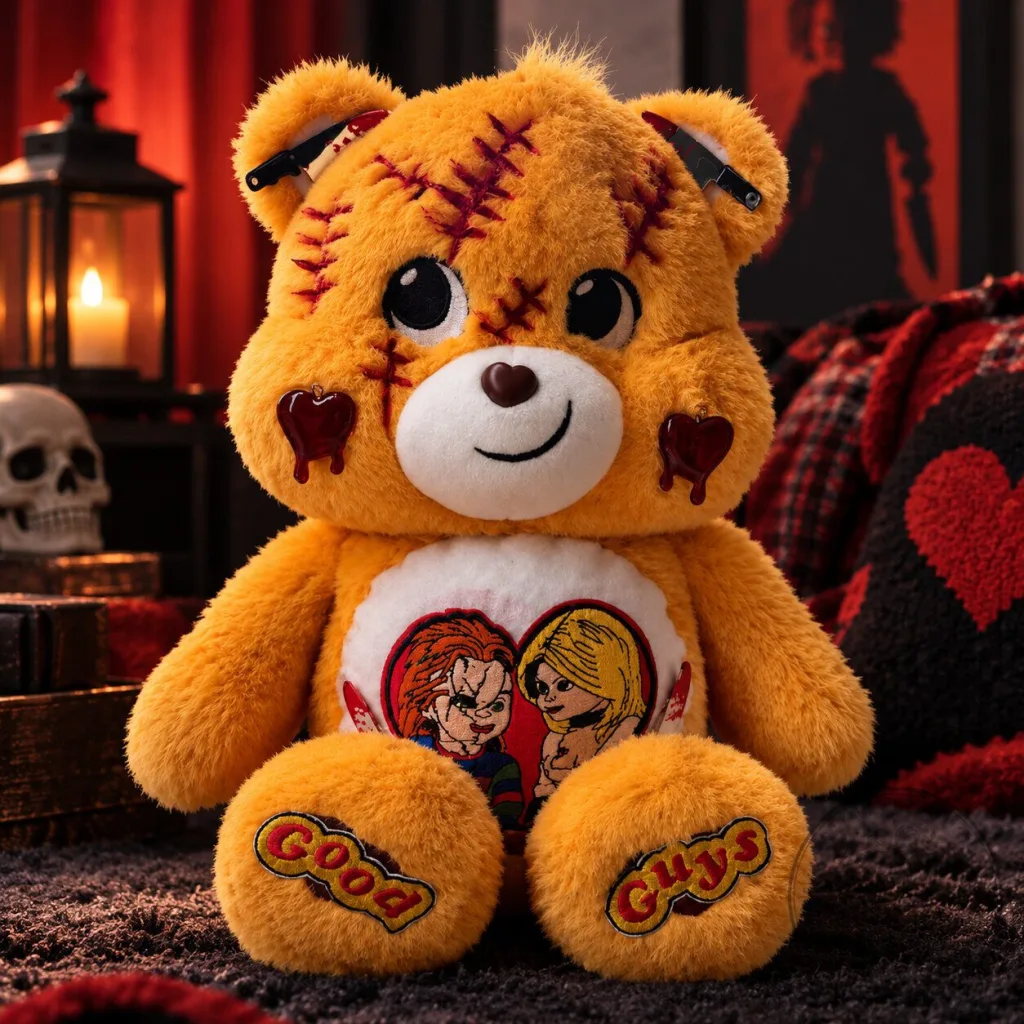 Chucky Good Guys Care Bear Inspired Plush 2026 – Horror Character Stuffed Toy Halloween Collectible Gift Chucky Good Guys Care Bear Inspired Plush 2026 – Horror Character Stuffed Toy | Halloween Collectible Gift