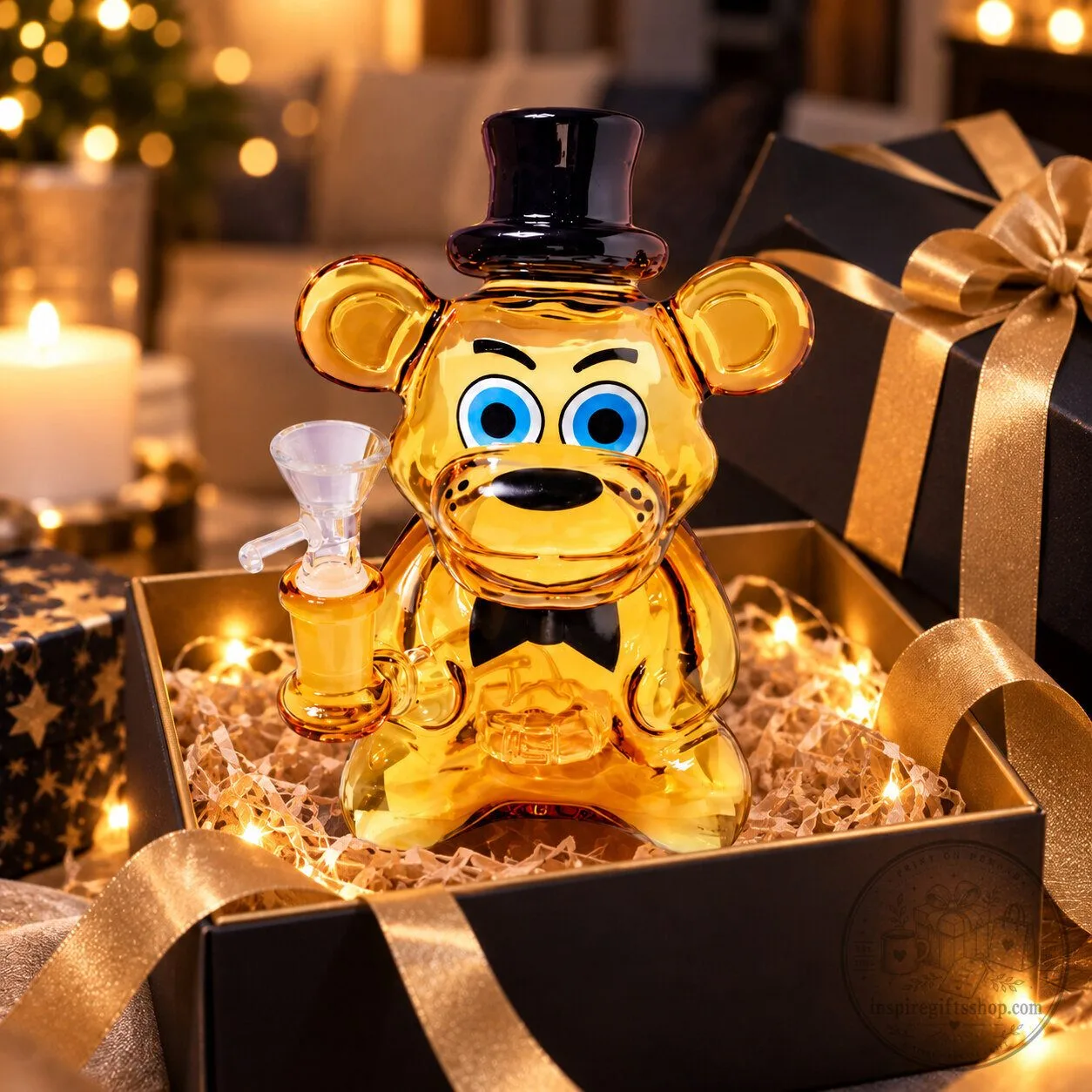 Pizza Bear Bong Freddy Fazbear Inspired 2026 – Horror Bear Glass Water Pipe | FNAF Fan Collectible 7 Pizza Bear Bong Freddy Fazbear Inspired 2026 – Horror Bear Glass Water Pipe | FNAF Fan Collectible