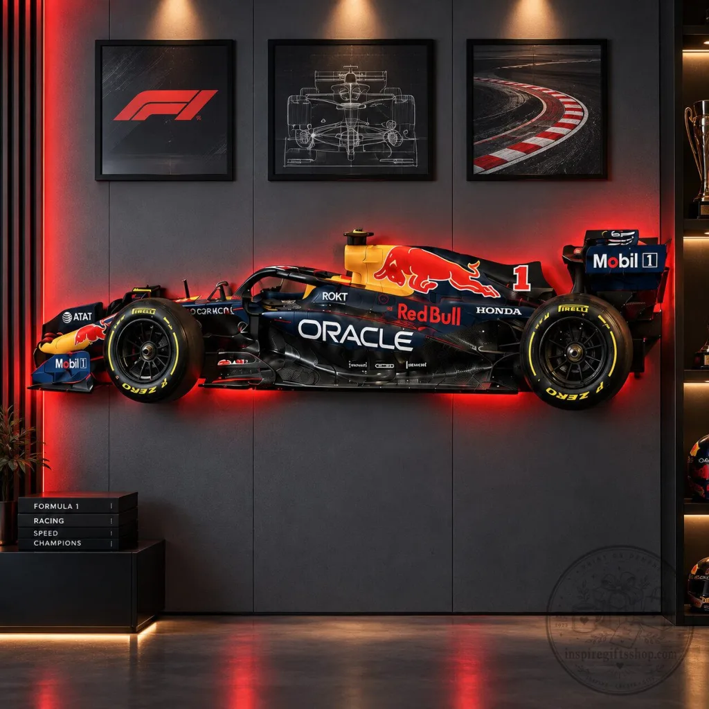 Red Bull Racing F1 Wall Mount Display 2026 – Formula 1 Car Holder | Motorsport Collector Wall Decor