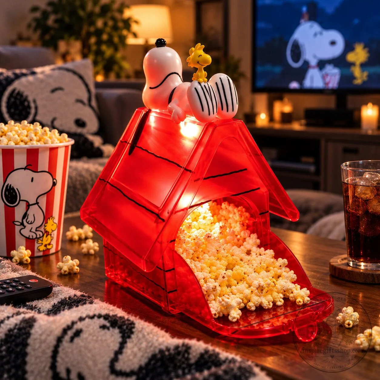 Peanuts Snoopy Red Doghouse LED Popcorn Bucket 2026 – Light Up Movie Snack Container | Snoopy Collector Gift 5 Peanuts Snoopy Red Doghouse LED Popcorn Bucket 2026 – Light Up Movie Snack Container | Snoopy Collector Gift