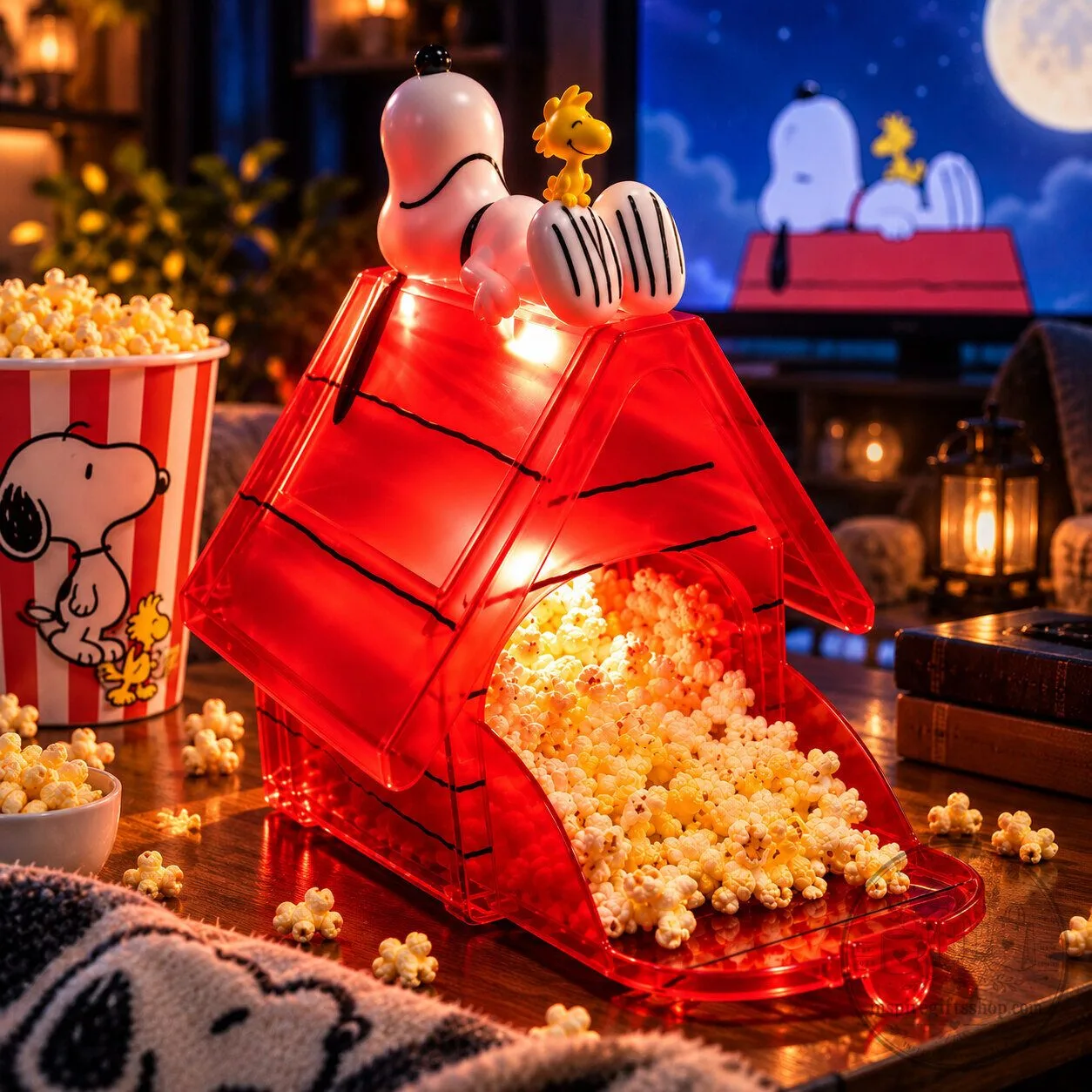 Peanuts Snoopy Red Doghouse LED Popcorn Bucket 2026 – Light Up Movie Snack Container | Snoopy Collector Gift 6 Peanuts Snoopy Red Doghouse LED Popcorn Bucket 2026 – Light Up Movie Snack Container | Snoopy Collector Gift