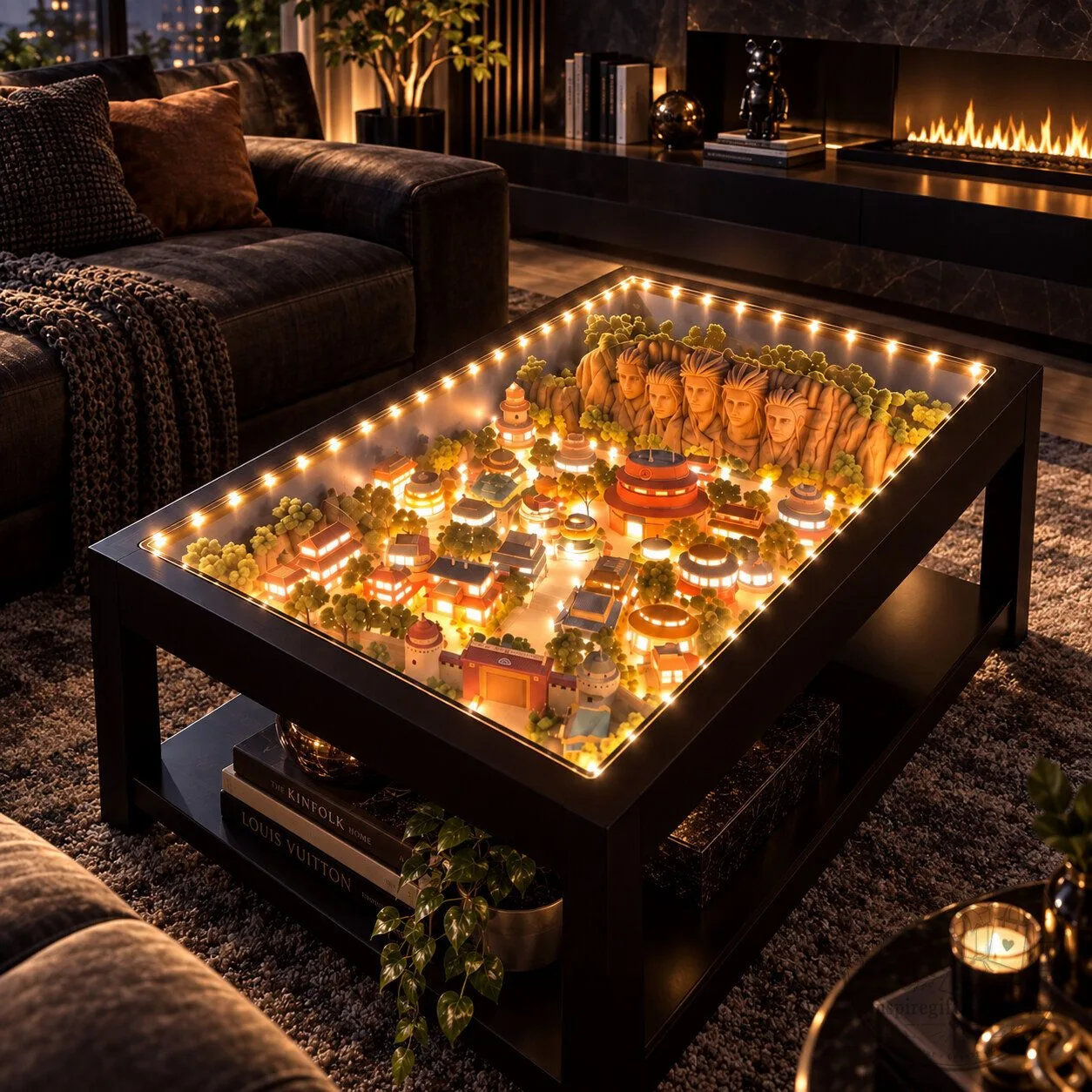 Naruto Hidden Leaf Village Coffee Table – Illuminated Konoha Diorama Furniture | Anime Home Decor Gift 6 Naruto Hidden Leaf Village Coffee Table – Illuminated Konoha Diorama Furniture | Anime Home Decor Gift