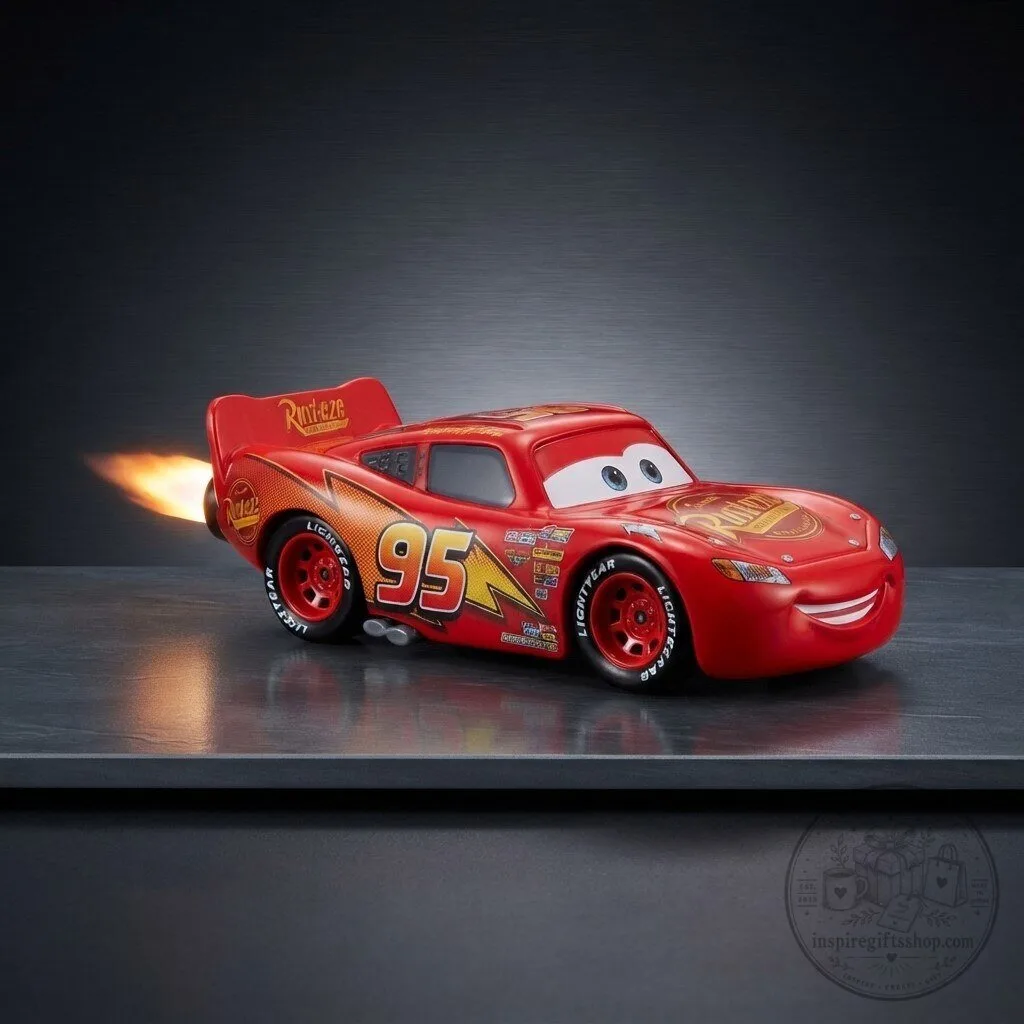 Lightning McQueen Inspired Refillable Lighter – Race Car Shaped Lighter | Cars Fan Collectible Gift