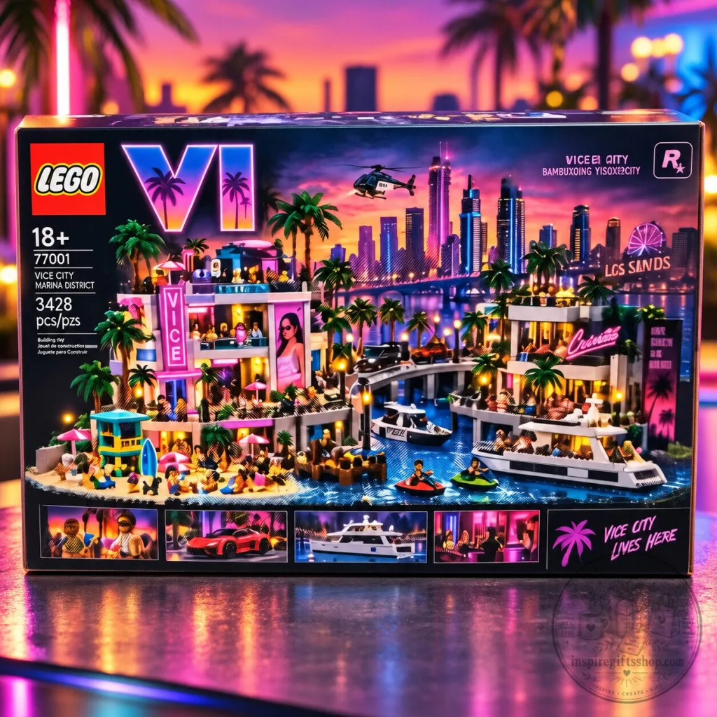 GTA VI Vice City Inspired LEGO Advent Calendar 2026 – 24 Day Christmas Countdown Brick Building Gamer Gift GTA VI Vice City Inspired LEGO Advent Calendar 2026 – 24 Day Christmas Countdown | Brick Building Gamer Gift
