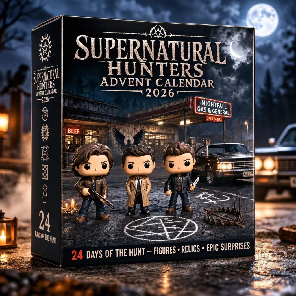 Supernatural Hunters Advent Calendar 2026 – 24 Day Christmas Countdown | Winchester Brothers Fan Gift