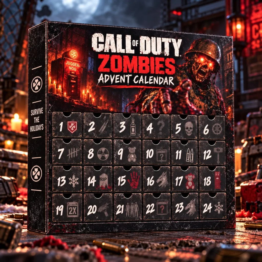 Call of Duty Zombies Advent Calendar 2026 – 24 Day Christmas Countdown | COD Gamer Collectible Gift