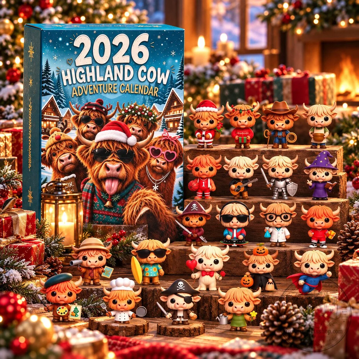 Highland Cow Advent Calendar 2026 – 24 Day Christmas Countdown | Cute Cow Lover Collectible Gift 7 Highland Cow Advent Calendar 2026 – 24 Day Christmas Countdown | Cute Cow Lover Collectible Gift