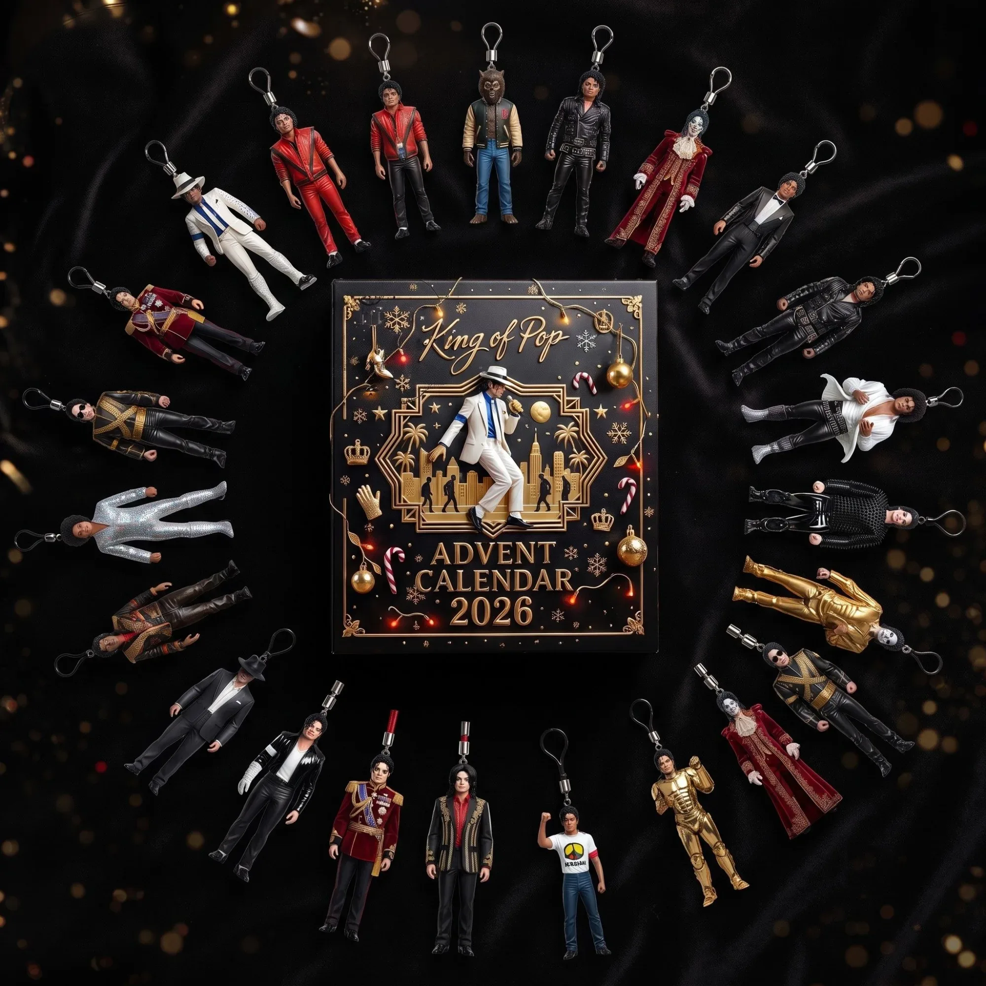 Michael Jackson Advent Calendar 2026 – King of Pop 24 Day Christmas Countdown Gift | Music Fan Collector
