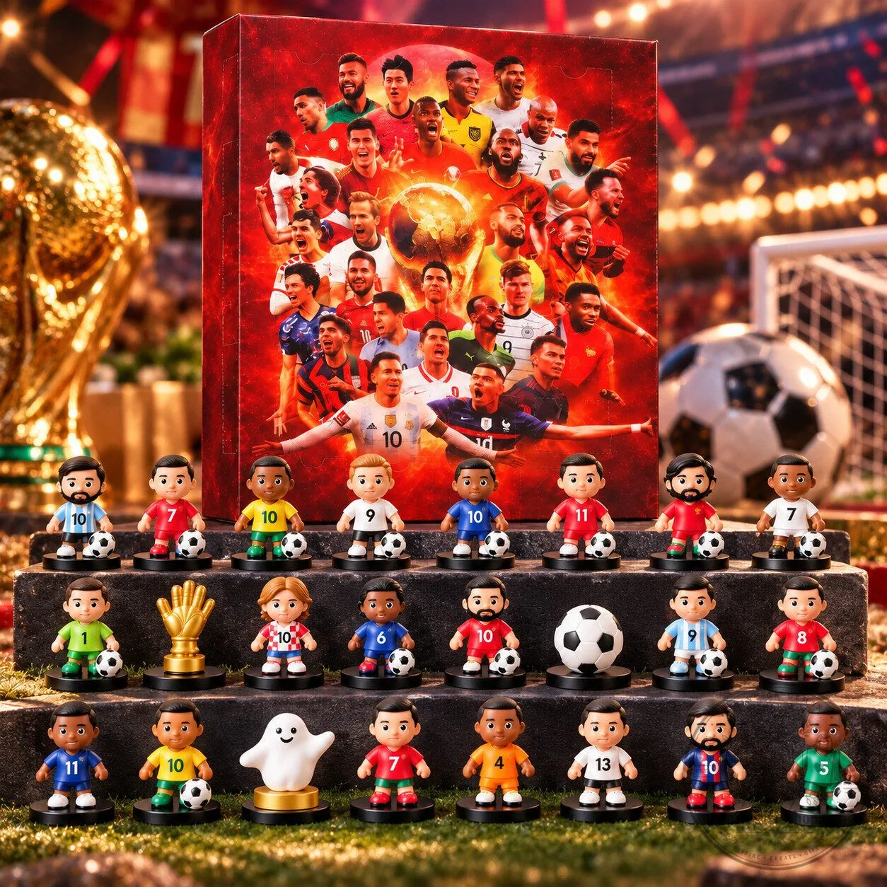 Soccer Advent Calendar 2026 – 24 Day Christmas Countdown | Gift for Kids, Men & Soccer Fans