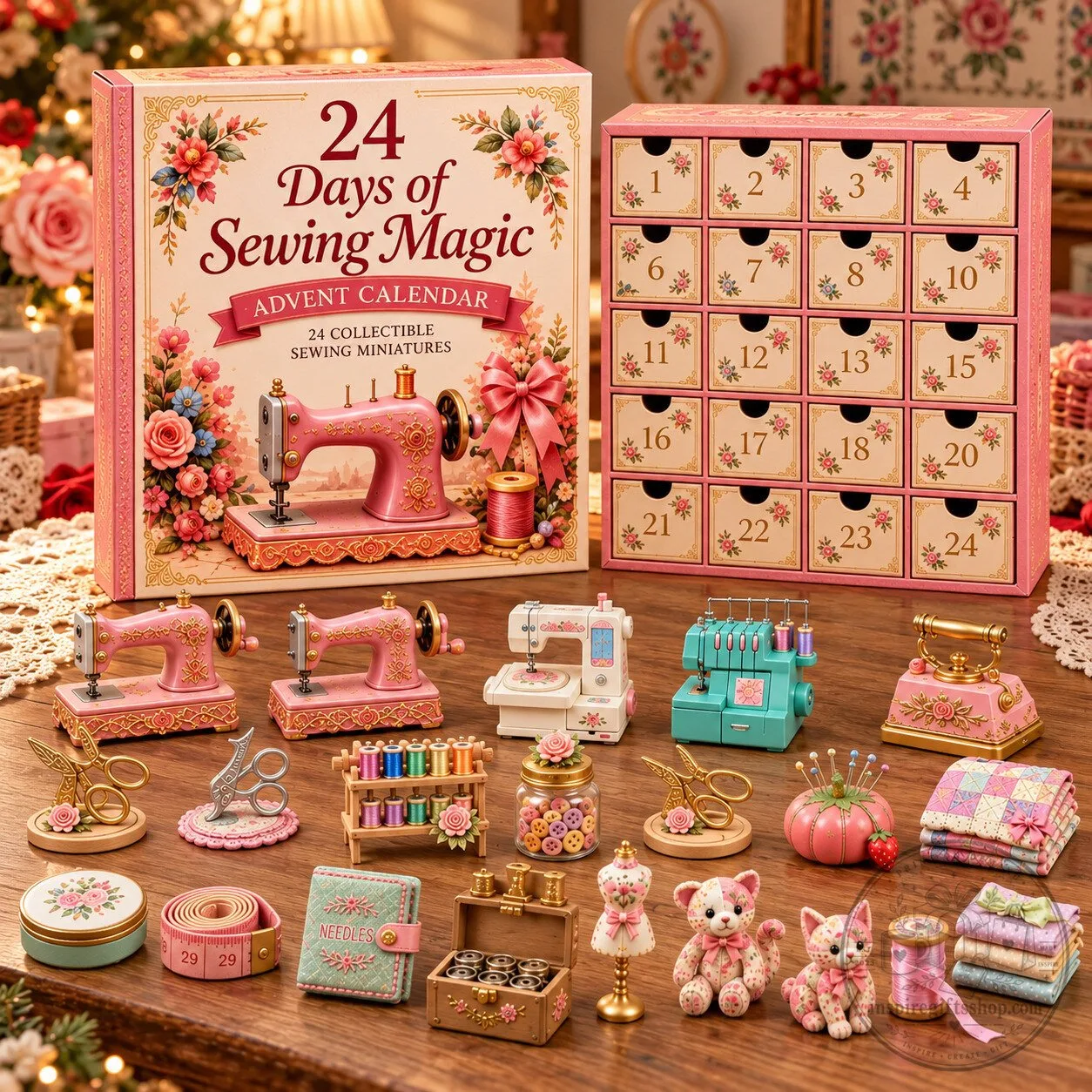 Sewing Advent Calendar 2026 – 24 Days of Sewing Magic | Christmas Gift for Sewers & Crafters
