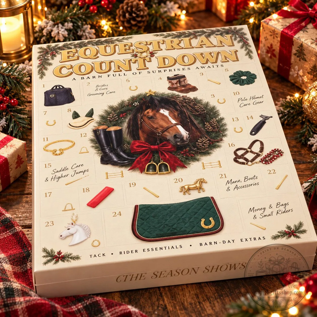 Equestrian Advent Calendar 2026 – 24 Day Horse Christmas Countdown | Rider & Horse Lover Gift 7 Equestrian Advent Calendar 2026 – 24 Day Horse Christmas Countdown | Rider & Horse Lover Gift
