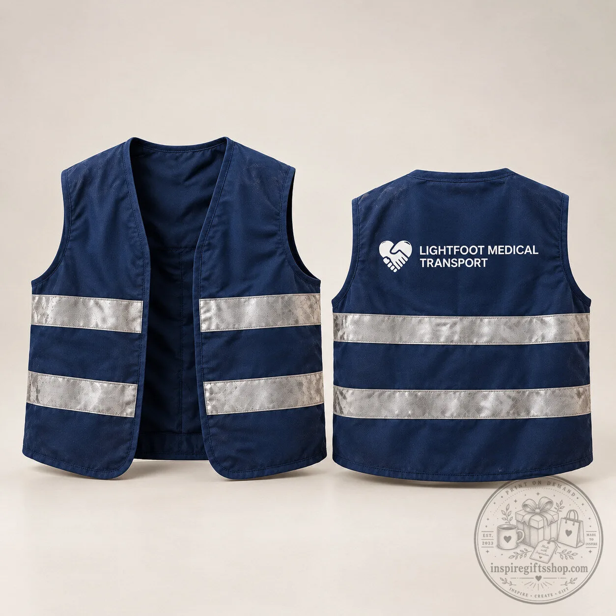 Resident Evil RPD Lightfoot Medical Transport Vest 2026 – Dark Blue Reflective Utility Tactical Vest | Cosplay Gift for Fans