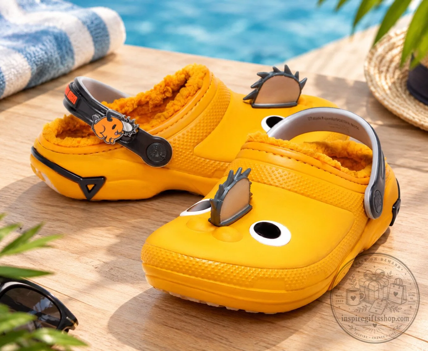 Crocs x Chainsaw Man Pochita Classic Lined Clog – Fuzzy Lined Anime Shoes | Gift for Chainsaw Man Fans
