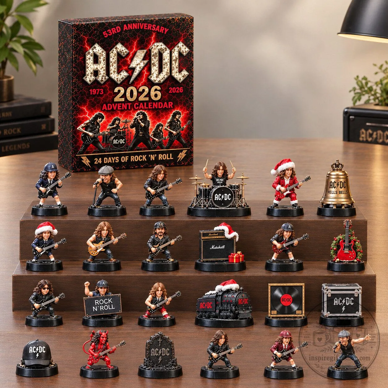AC/DC 53rd Anniversary Advent Calendar 2026 – Rock & Roll Christmas Countdown | Gift for AC/DC Fans