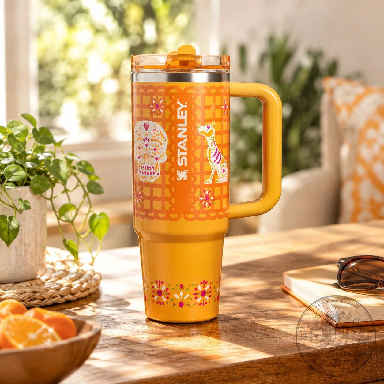 Stanley x Nest Día de Muertos Quencher ProTour Tumbler – Marigold Papel Picado | Limited Edition