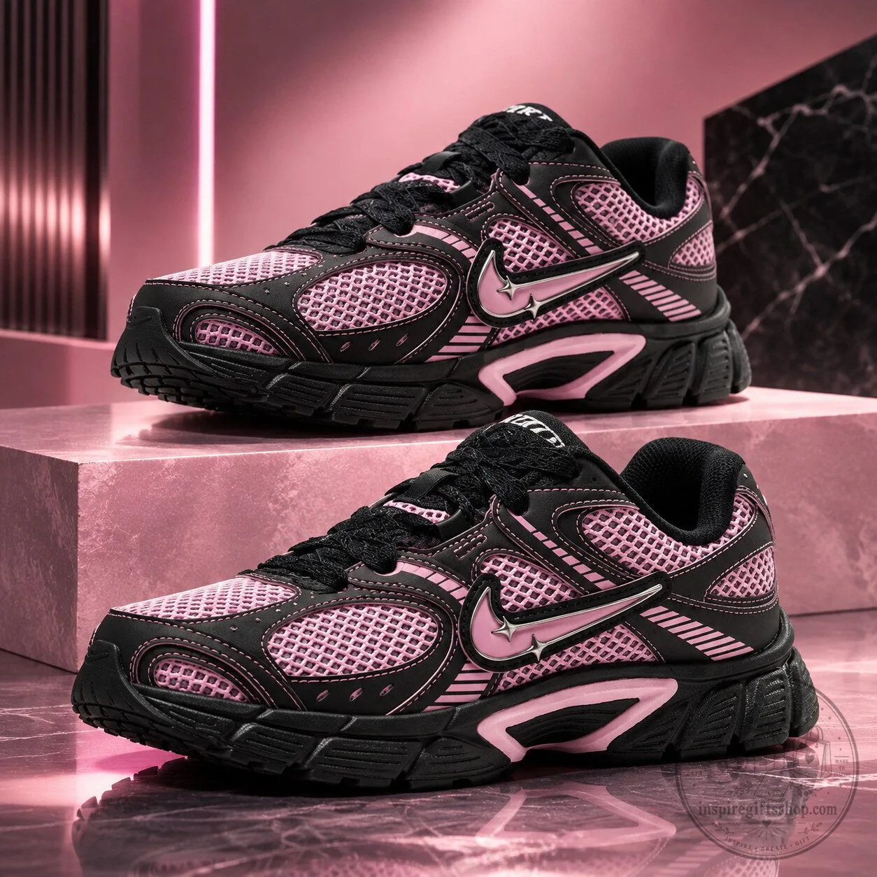 Nike Zoom Vomero 5 Kuromi Sneakers – Pink & Black Kawaii Y2K Shoes | Sanrio Fan Gift